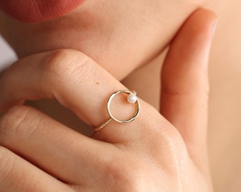 Fashion Trident, 8K 14K 18K 22K Solid Gold,925 Sterling Silver, gift ring mother's day gift, valentine's day gift