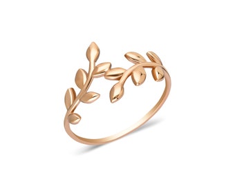 Leaf Ring, Oak Leaf Ring, Woodland Leaf Ring, Real Leaf Ring, Elven Leaf Ring, Botanical Ring,Forest Ring,Nature Ring,Mother's Day Gift