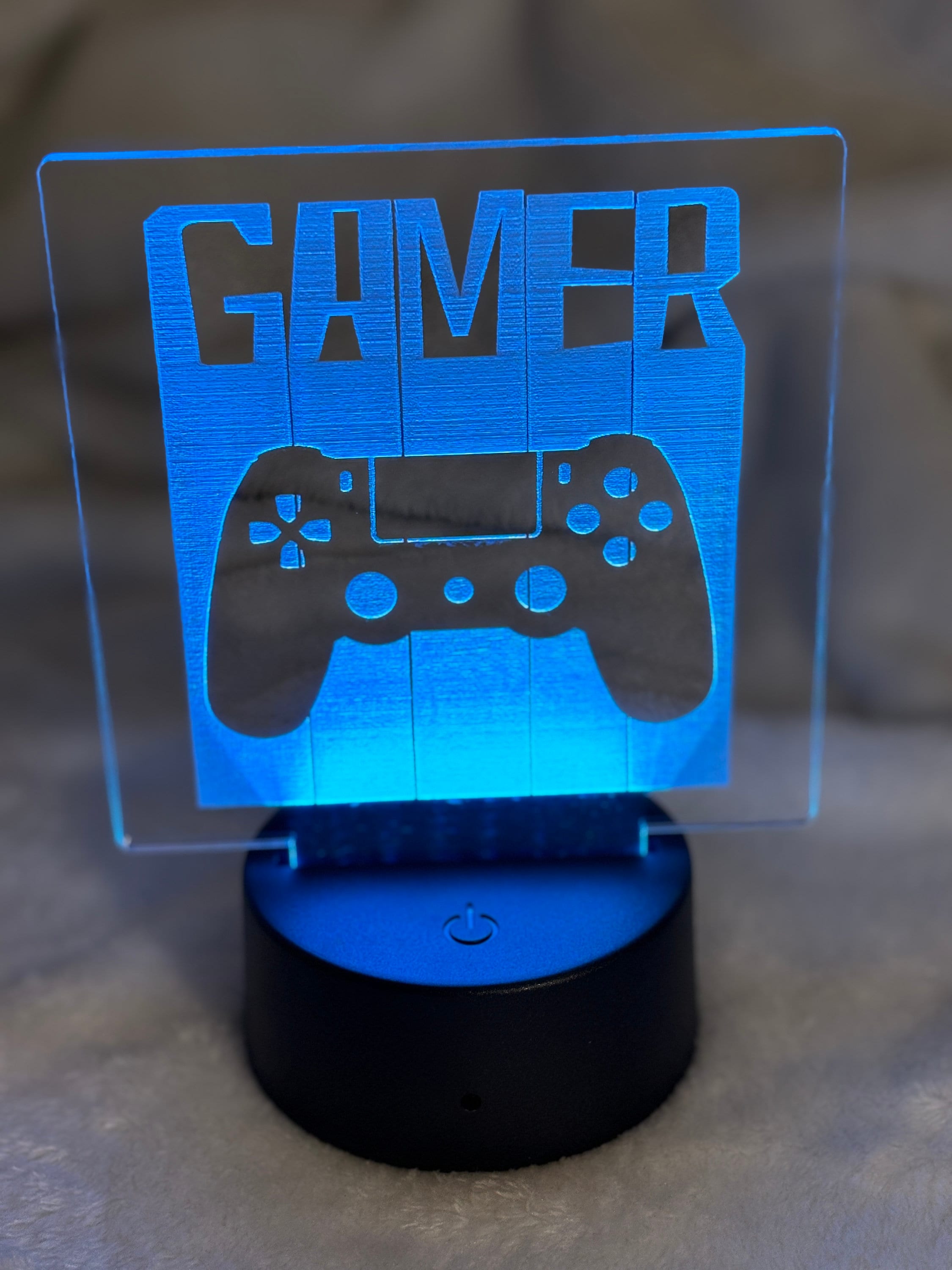 LED Desk Sign | Gaming Sign | Man Cave | Custom Logo | Personalize - Etsy