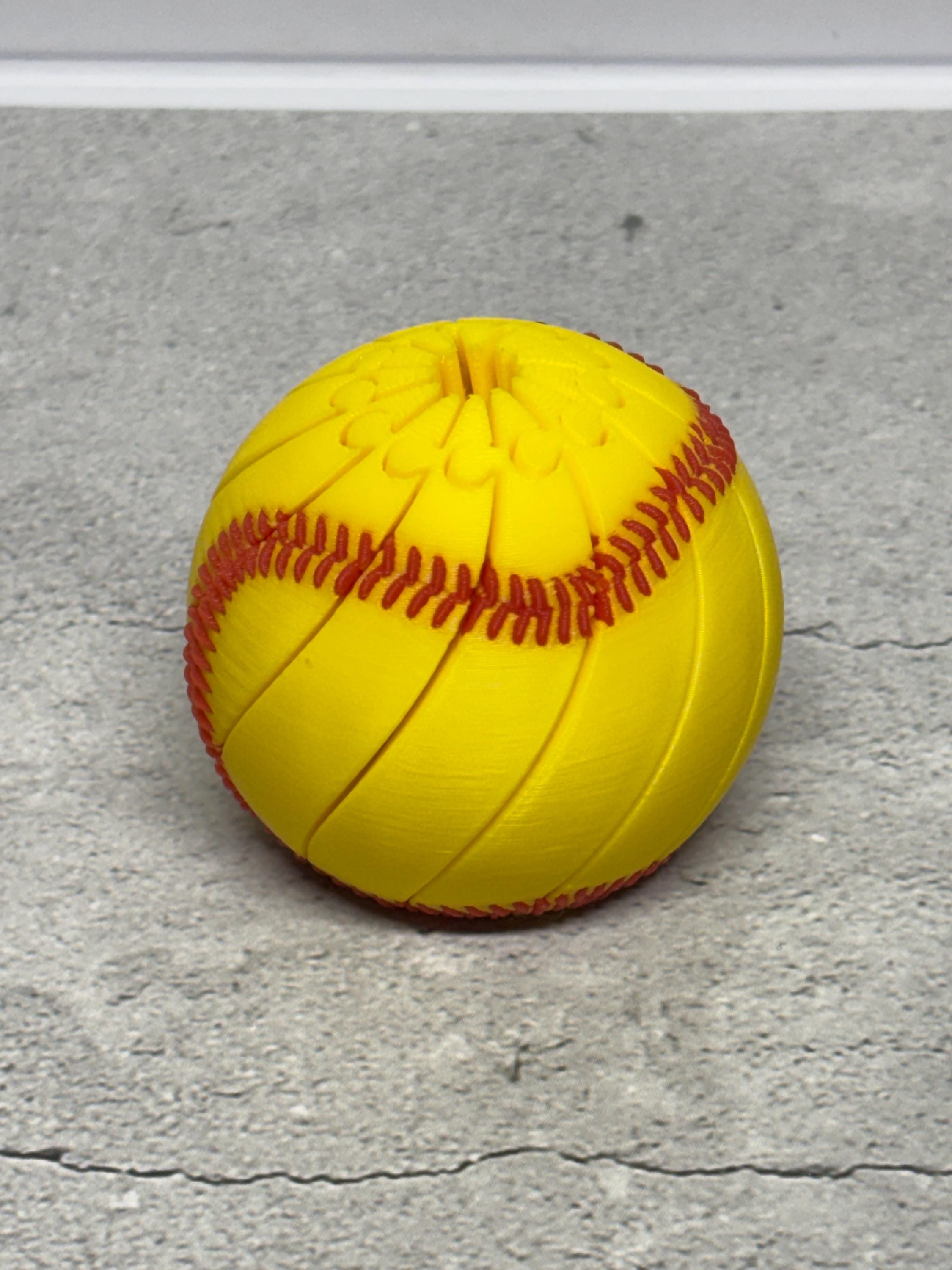 Softball Baseball Slime Ball Fidget - Etsy