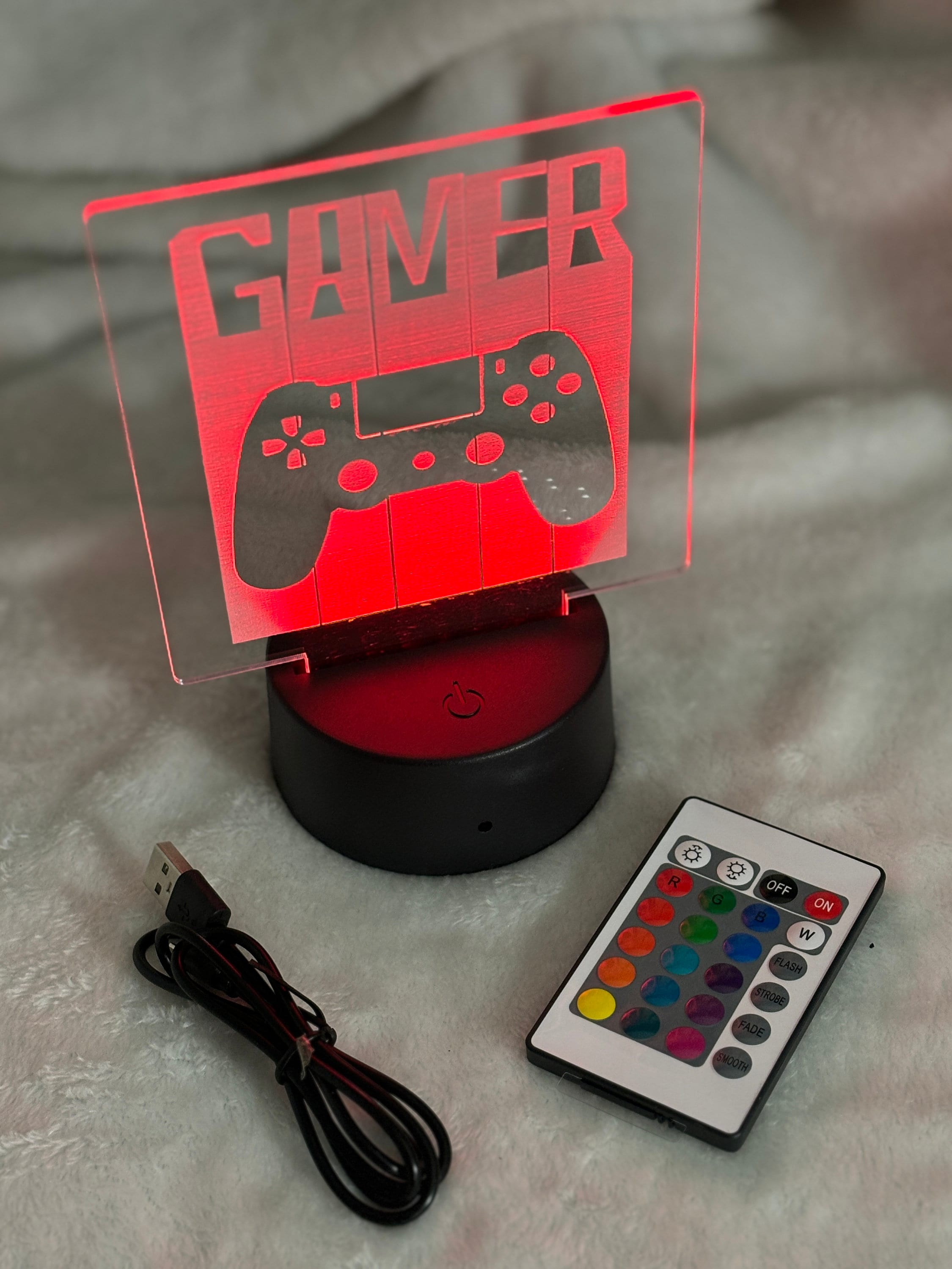 LED Desk Sign | Gaming Sign | Man Cave | Custom Logo | Personalize - Etsy