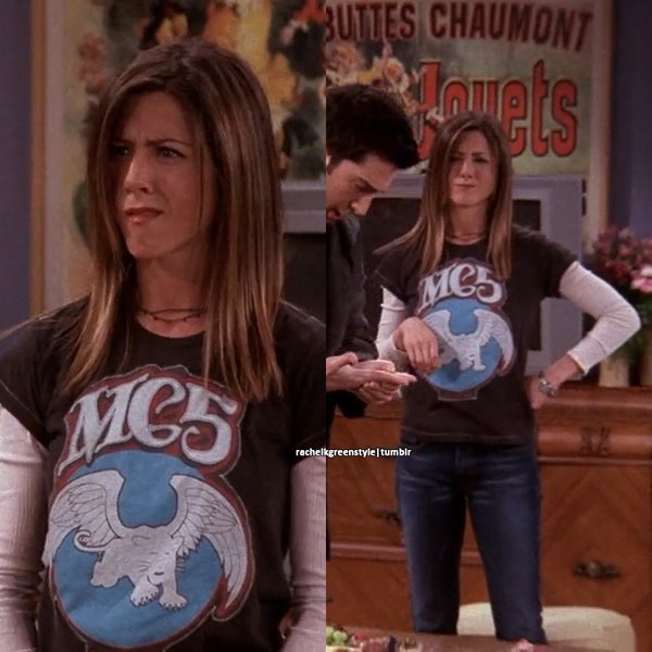 MC5 Rachel Green Friends T-Shirt | Rachel Green Outfit | Rachel Green Shirt | Rachel Green Friends Outfits | Christmas Gifts For Her | Gifts