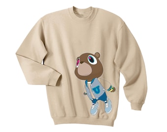 Kanye West Graduation Bear Sweatshirt - Kanye West Sweatshirt - Kanye West Graduation -Jeen-Yuhs - Ye Sweatshirt - Kanye Christmas Gift