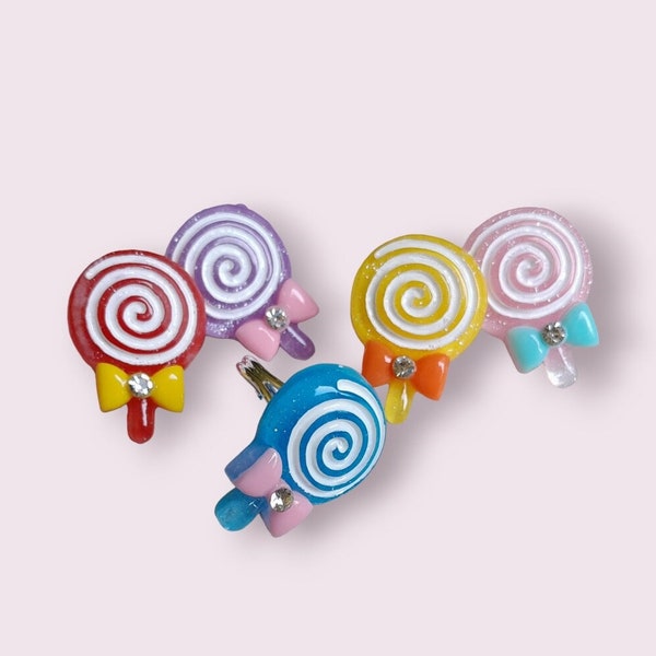 Lollipop adjustable ring, lollipop jewelry, lollipop ring, food jewelry, novelty jewelry, candy jewelry, candy ring, lollipop gifts