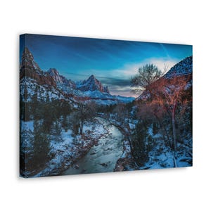 Zion Canyon National Park Canvas Gallery Wrap