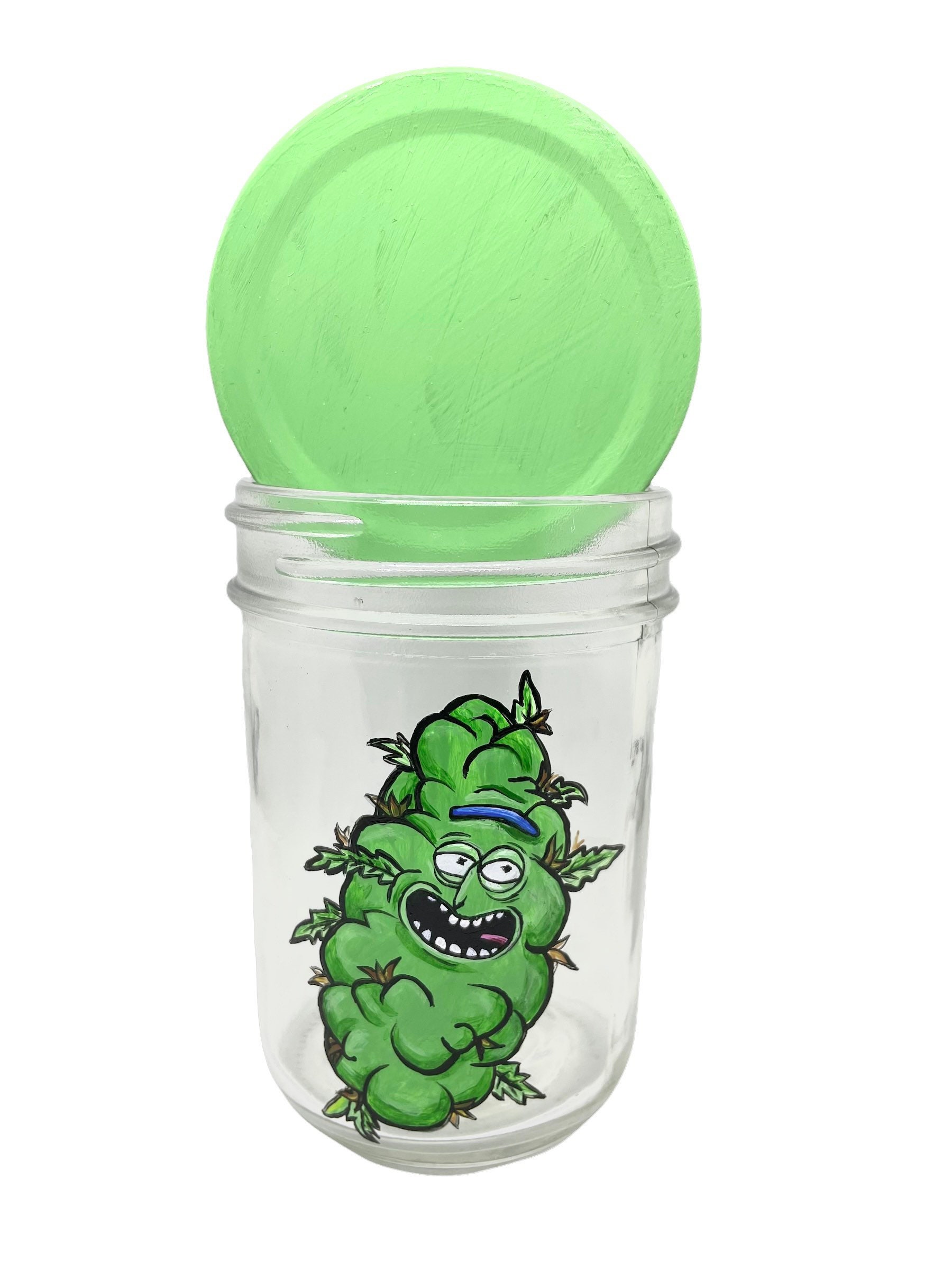  SDCC Rick and Morty Pickle Rick - Pickle Jar Glass Mason Jar  Exclusive : Home & Kitchen