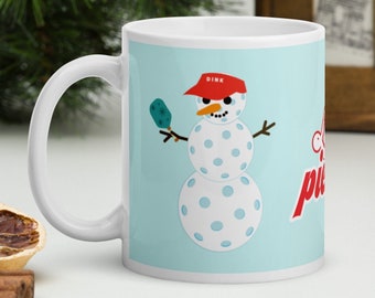 Pickleball Humorous Holiday Mug | Pickleball Christmas Gift | Pickleball Christmas Mug | Pickleball Player | Pickleball Stocking Stuffer