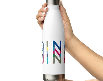 Pickleball Water Bottle | DINK Water Bottle | Vibrant Multicolored Modern Pickleball Gift | Pickleball Player Gift | Pickleball Sports