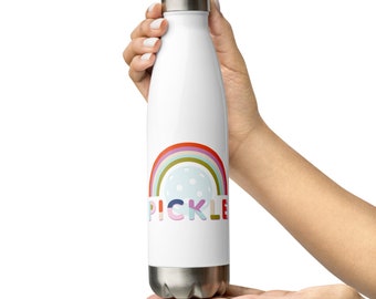 Pickleball Water Bottle | Pickleball Player Gift | Pickleball Rainbow | Pickleball Gift for Moms | Pickleball gift for her