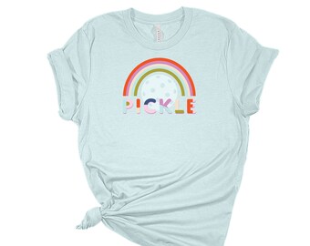 Pickleball Shirt | Rainbow Pickleball Gift for Her | Pickleball T-Shirt | Gift for Coach | Pickleball Player Gift