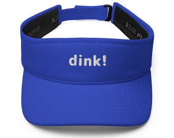 Besticktes Pickleball Schild: "Dink!" Spieler Bekleidung
