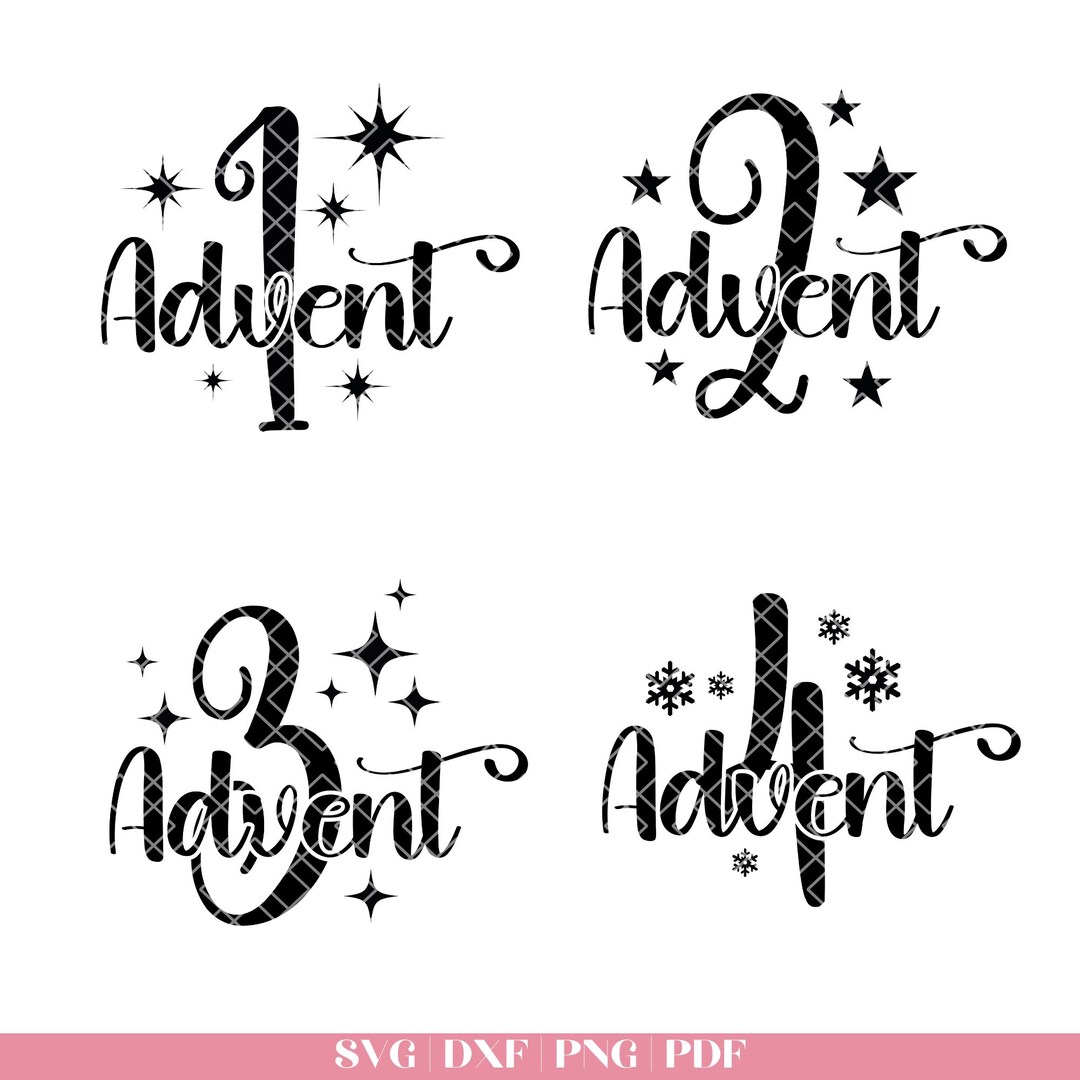 Laser File Advent German SVG Plotter File Advent Numbers SVG Advent ...
