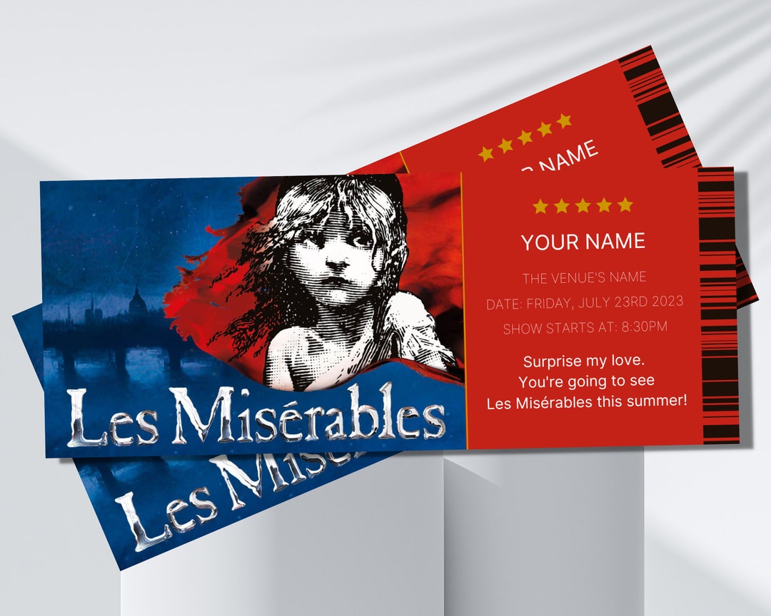 les mis tour tickets