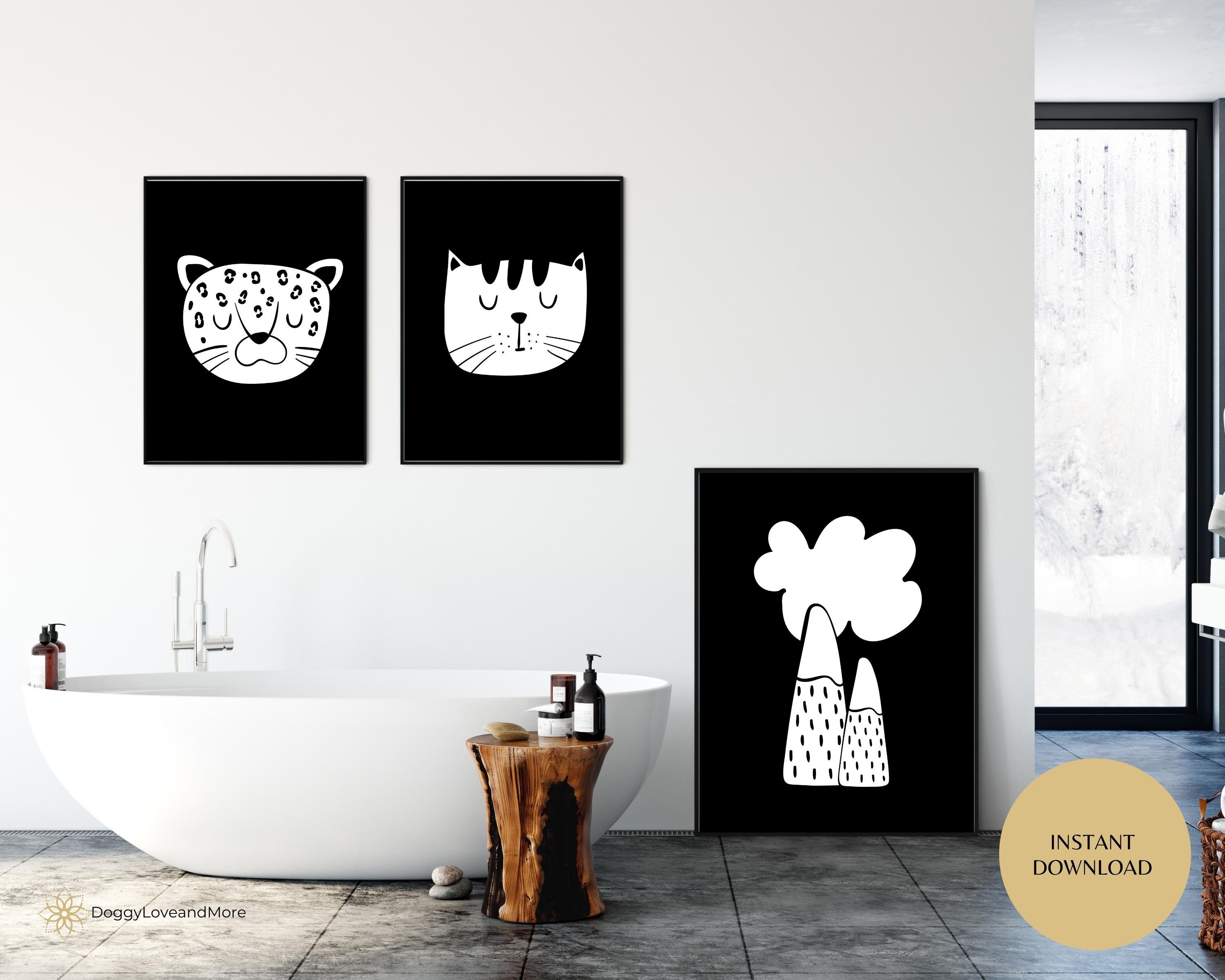 High Contrast Black and White PRINTABLE ART Set of 9 Baby Stimulating ...