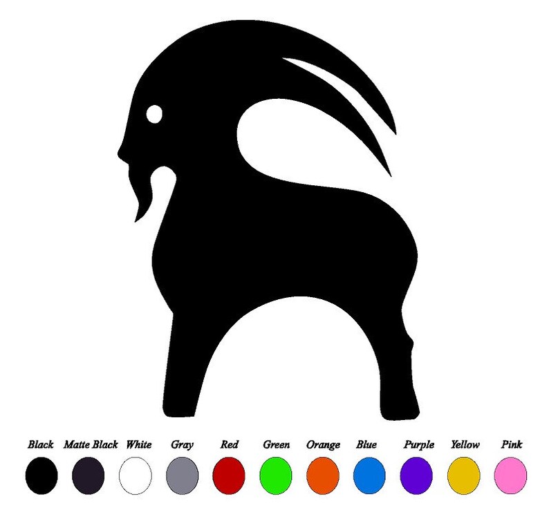 Backcountry Goat Logo Vinyl Decal Sticker Emblem Side Stickers Etsy