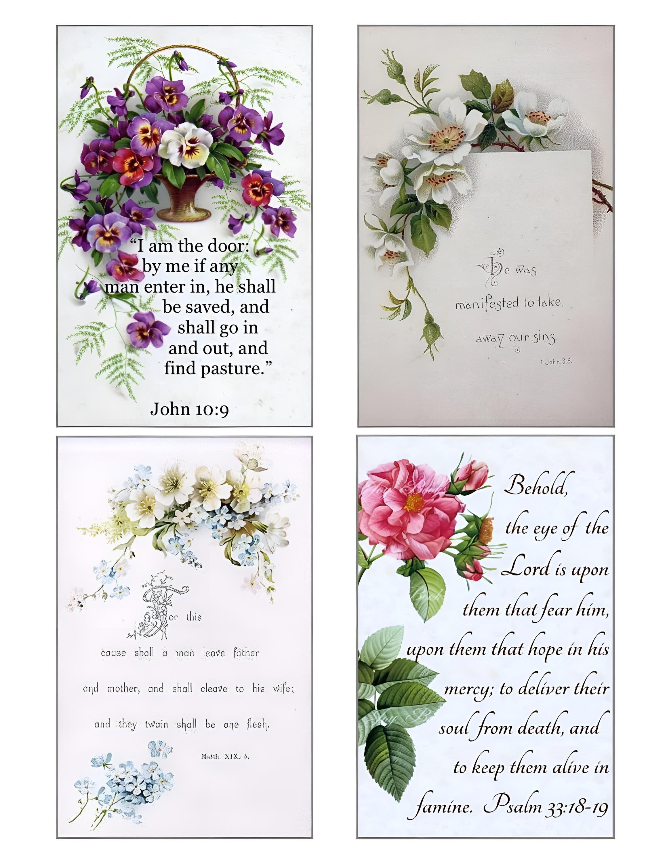 Bible Verse Printable Cards Vintage Cards Retro Greeting Cards Bible Verse Printable Cards Vintage Cards Retro Greeting Cards