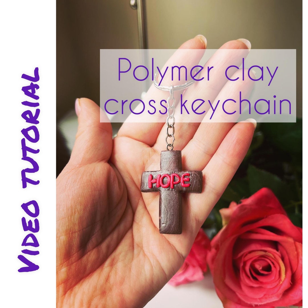 Video Tutorial, Polymer Clay Tutorial, Polymer Clay Cross, Polymer Clay