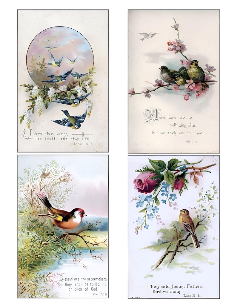 Bible Verse Printable Cards Vintage Cards Retro Greeting Cards Bible Verse Printable Cards Vintage Cards Retro Greeting Cards