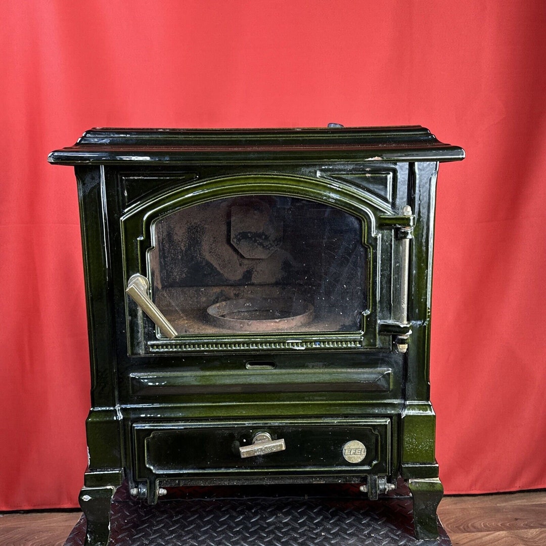 Efel Harmony 1 8 Oil Stove 9kw Cast Iron Bottle Green Enamel Etsy UK