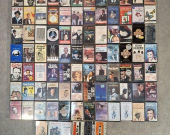89x Cassette Tape Bundle Frank Sinatra Nat King Cole Johnny Mathis Vintage Music