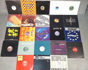 23x 12” Rave Dance Vinyl Records Job Lot House Trance Techno DJ Collection