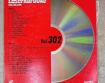 Pioneer LaserKaraoke Vol 302 LaserDisc LD NTSC Sing Along Imagine Tainted Love