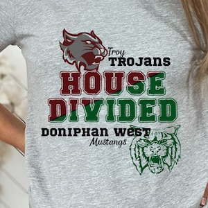 Custom | Personalized | House Divided | Mascot | Family | Sports | Split Schools | SVG | PNG | Digital Download | Sublimation