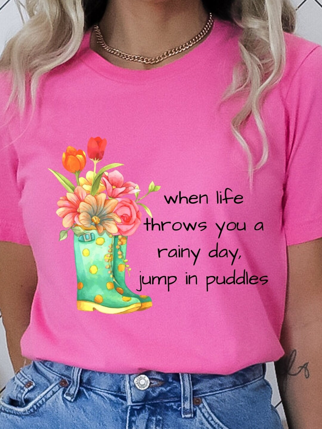 When Life Gives You A Rainy Day, Jump in Puddles Cowboy Western SVG PNG