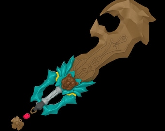 Aced's Ursus Keyblade - Kingdom Hearts | Digital files