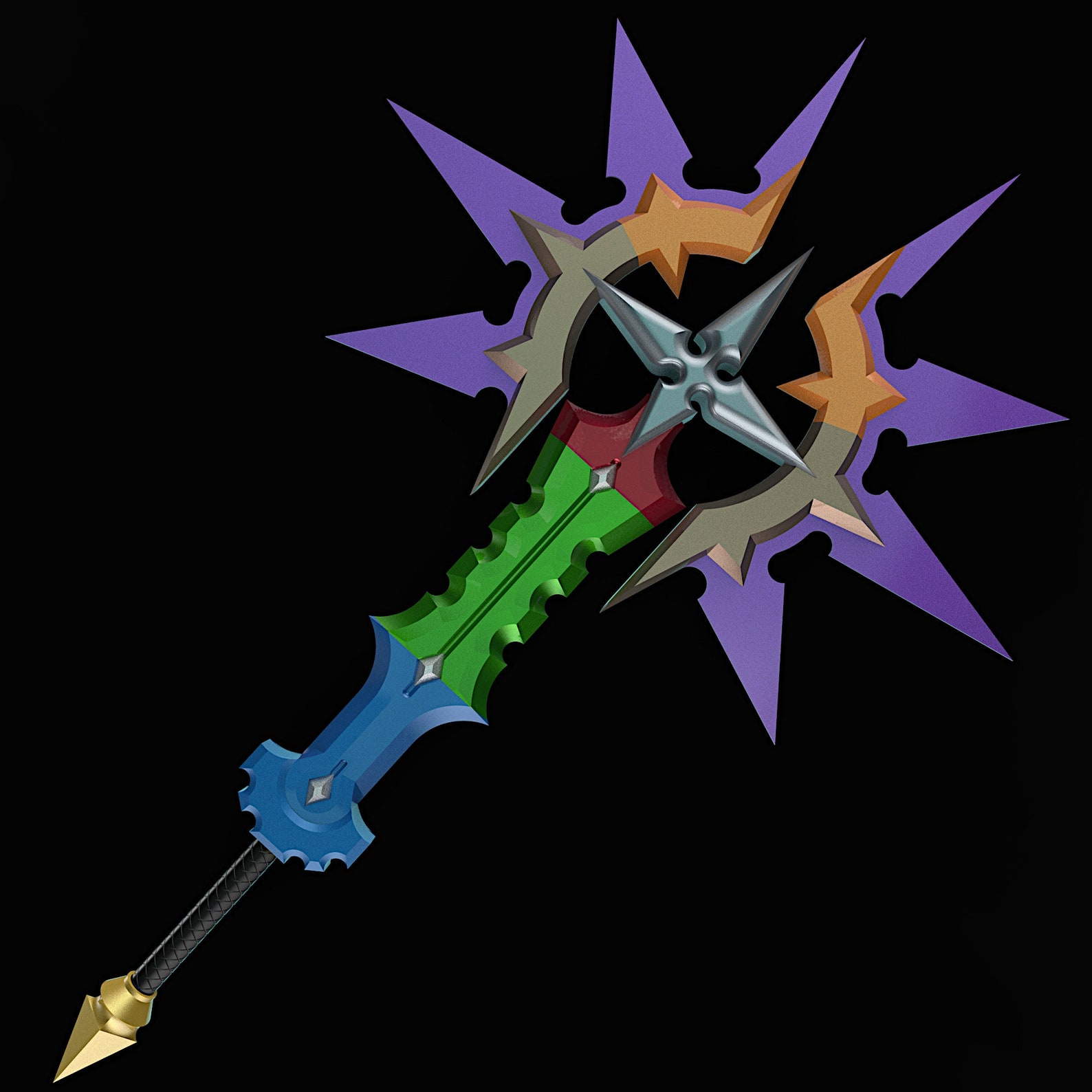 Saïx Berserk Form Claymore Kingdom Hearts Digital Files Etsy