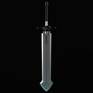 Cloud&#39;s Iron Blade - Final Fantasy VII Remake | Digital Files
