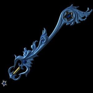Aqua&#39;s Brigthcrest Keyblade - Kingdom Hearts | Digital files
