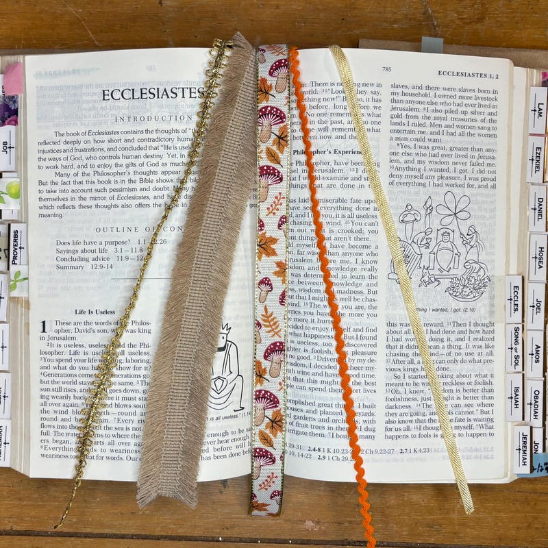 Ribbon Bookmarks - Etsy
