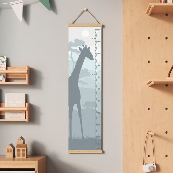 Kids Growth Chart With Inches Etsy