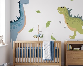 Dinosaur Wall Decals for Kids, Nursery Dino Wall Stickers Removable, Dino Nursery Kids Room Decor, Baby Room Dinosaur Theme Decor
