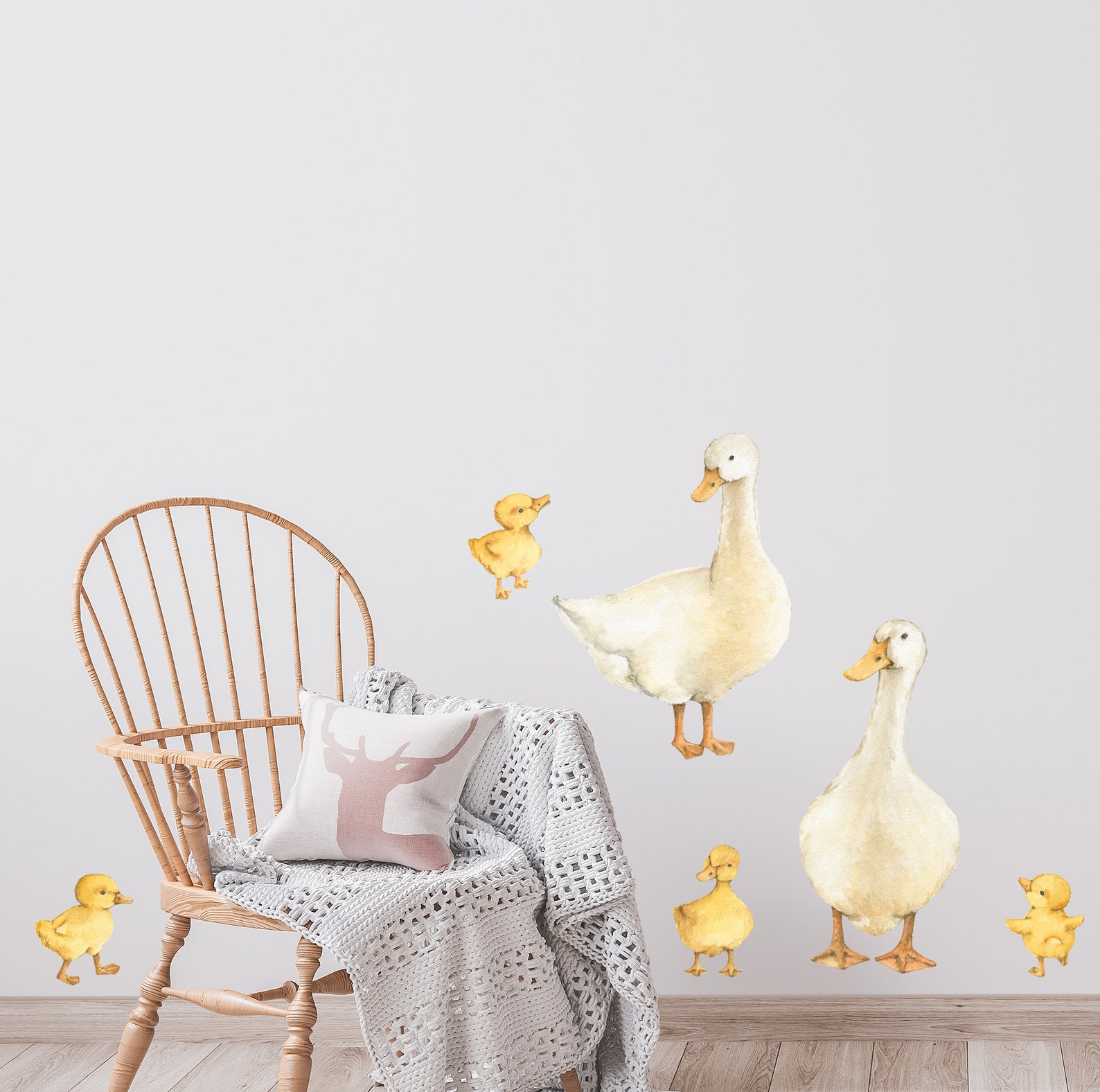 Goose Toss Wall Decal Kids, Farm Animal Decal Set for Nursery, Baby ...