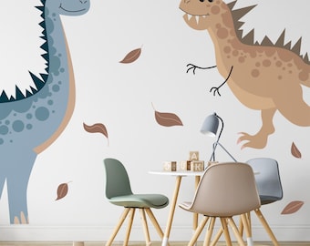 Dinosaur Wall Decals, Removable Dino Nursery Decor Wall Stickers, Dino Nursery Wall Decal Playroom Decor