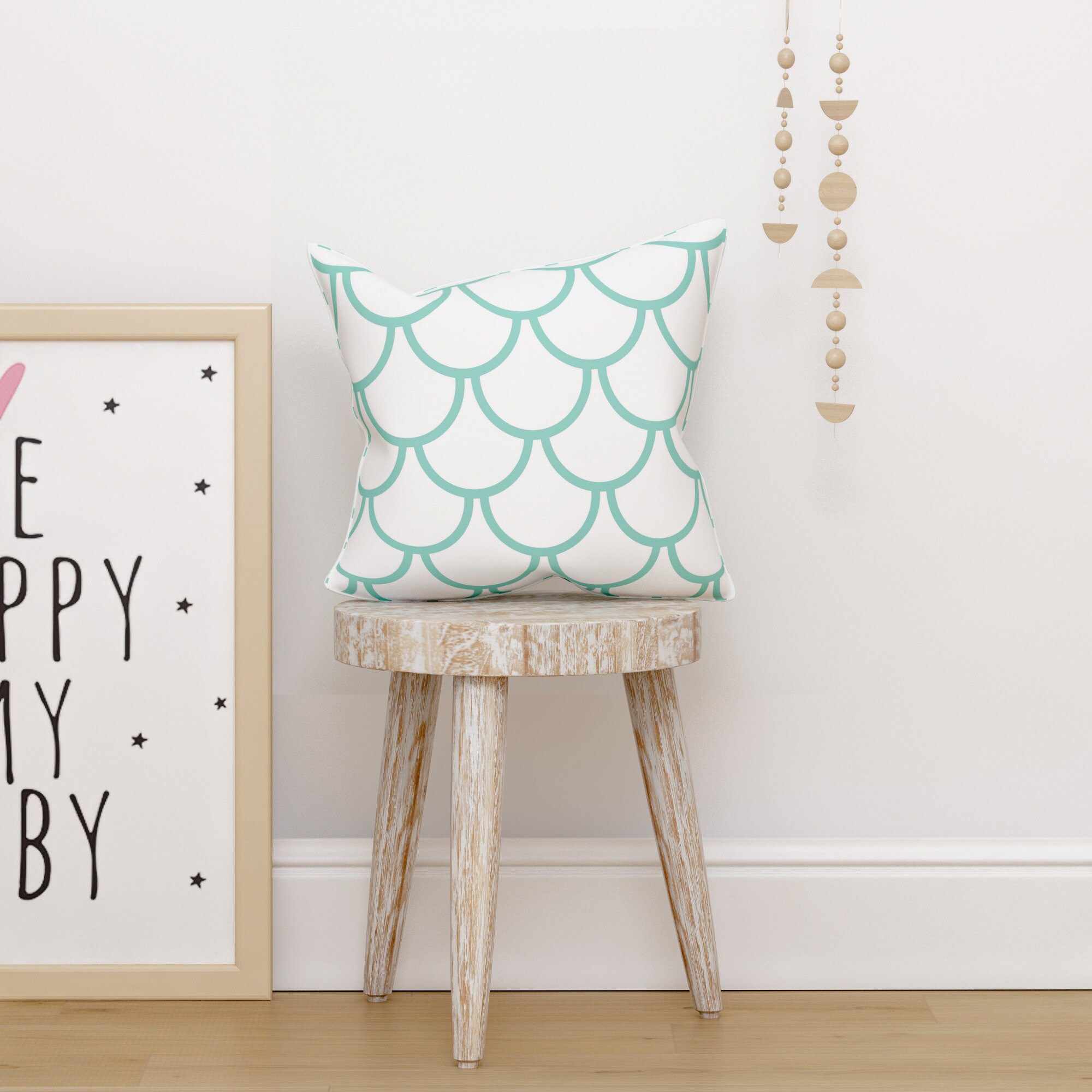 Fish scale cheap pillow