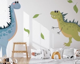 Dinosaur Wall Decals for Kids, Nursery Dino Wall Stickers Removable, Dino Nursery Kids Room Decor, Baby Room Dinosaur Theme Decor