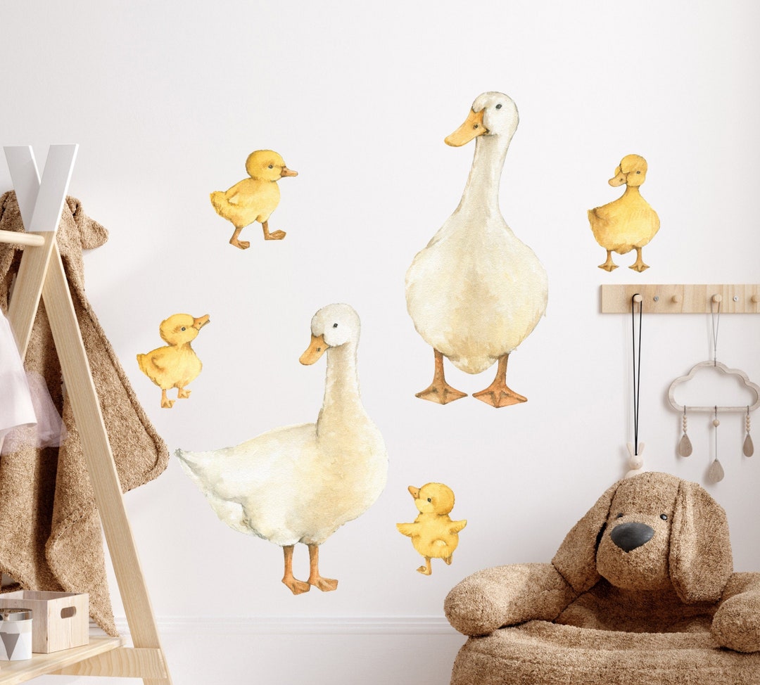 Goose Toss Wall Decal Kids, Farm Animal Decal Set for Nursery, Baby ...