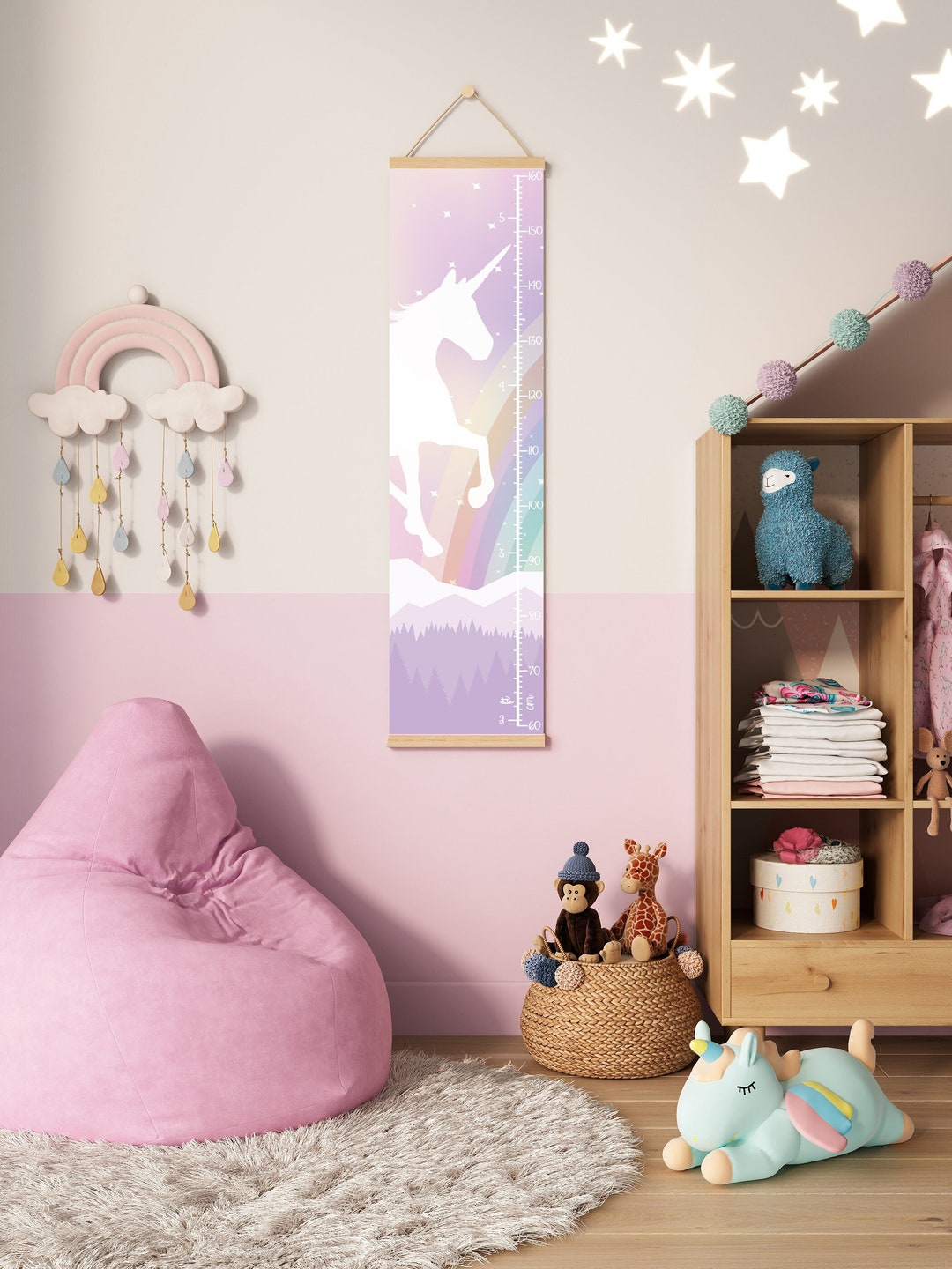 Cuadro En Lienzo Unicornio Y Arco Iris De Patrones Sin Fisuras Aisladas Sobre Fondo Blanco 187451558