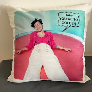 Harry Styles Personalised Cushion, Personalised Cushion, Birthday Gift, Personalised Gift, Mother’s Day gift for her