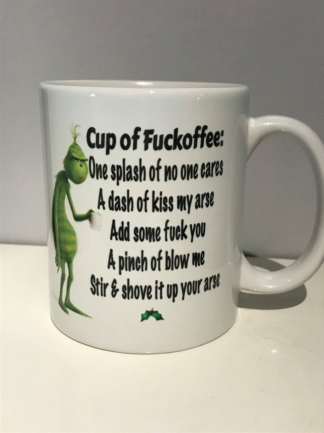 Grinch Mug Funny Rude Novelty Gift ,christmas Birthday Gifts Gift for