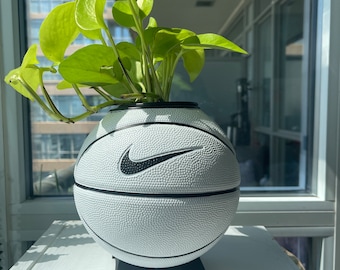 Nike Mini Basketball Planter (White & Black)