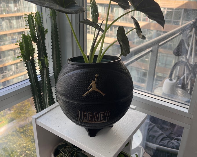 Hanging Basketball Planter Etsy