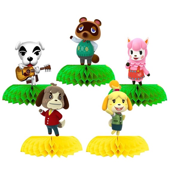 Happy Birthday ANIMAL CROSSING Cake Topper Balloon Decoration Etsy