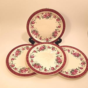 Vintage Royal Tudor Ware Ceramic Bread Plates - 22kt Gold Warranted, Collectible English Tableware