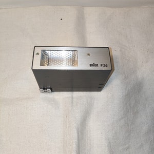 Vintage Braun Hobby F26 Electronic Camera Flash with Original Case - Made in West Germany