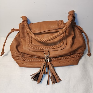 Camel Faux Leather Handbag for Women - Stylish Purse, Lady Bag, Fashion Accessory, Gift