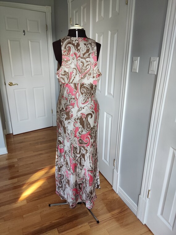 Used Woman/lady long dress with lining, silk or s… - image 4